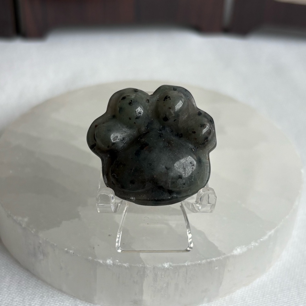 Tianshan blue stone crystal paw carving
